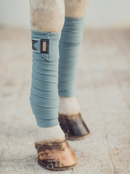 Equestrian Stockholm Fleece bandages Steel Blue