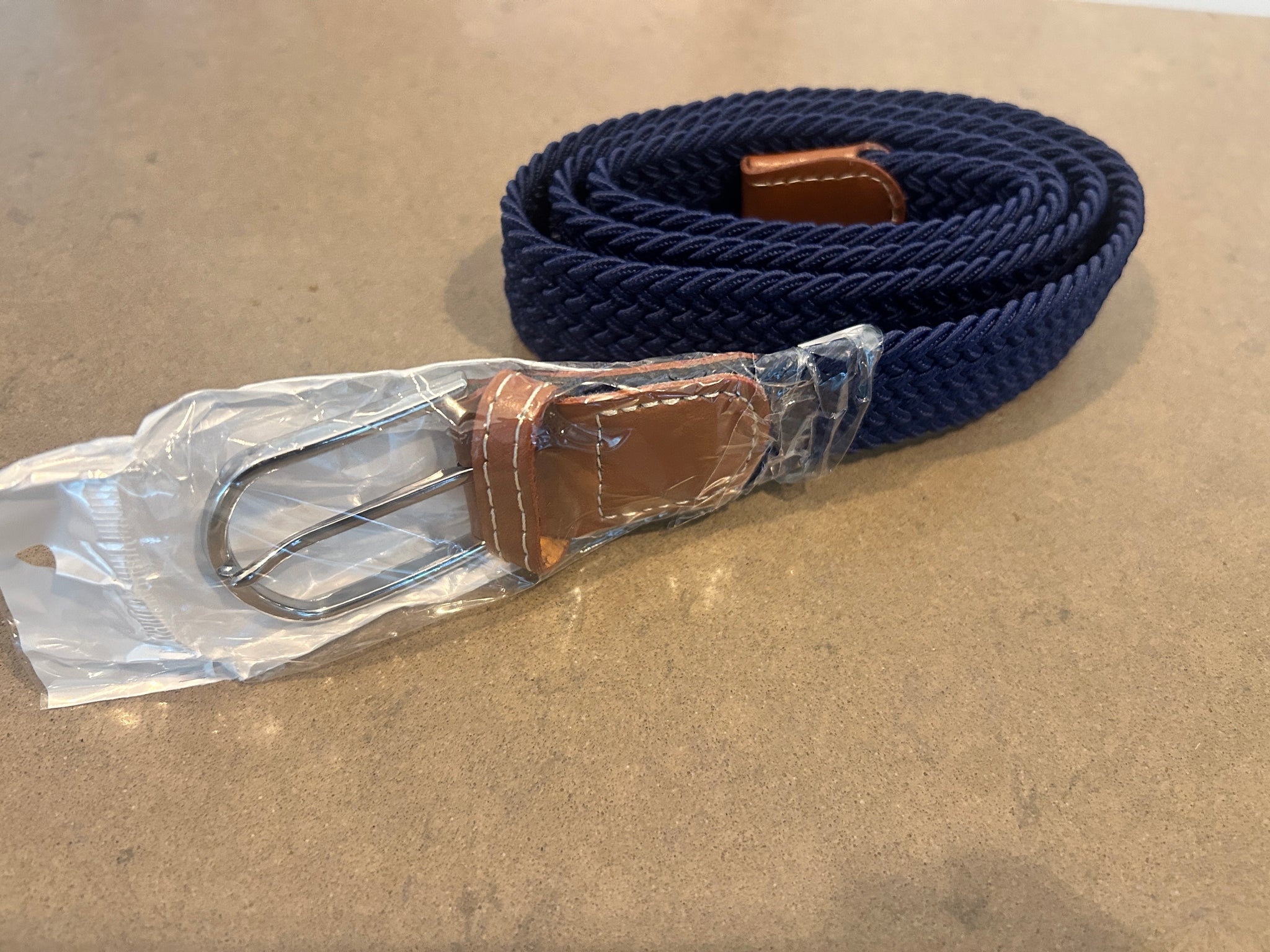 Apsley Unisex Stretchy Navy Belt