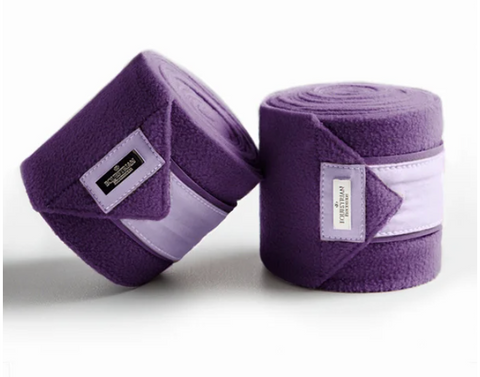 Equestrian Stockholm Fleece Bandages Lavender