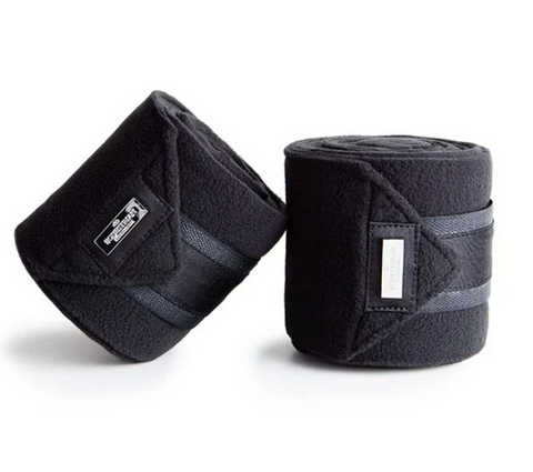 Equestrian Stockholm Fleece Bandages Black Edition