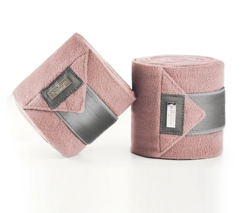 Equestrian Stockholm Fleece Bandages Pink