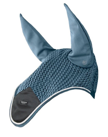 Equestrian Stockholm Ear Bonnet Steel Blue