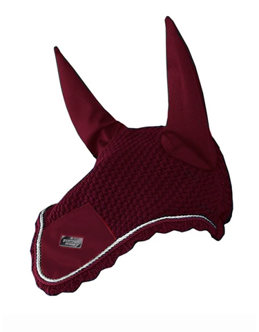 Equestrian Stockholm Ear Bonnet Bordeaux