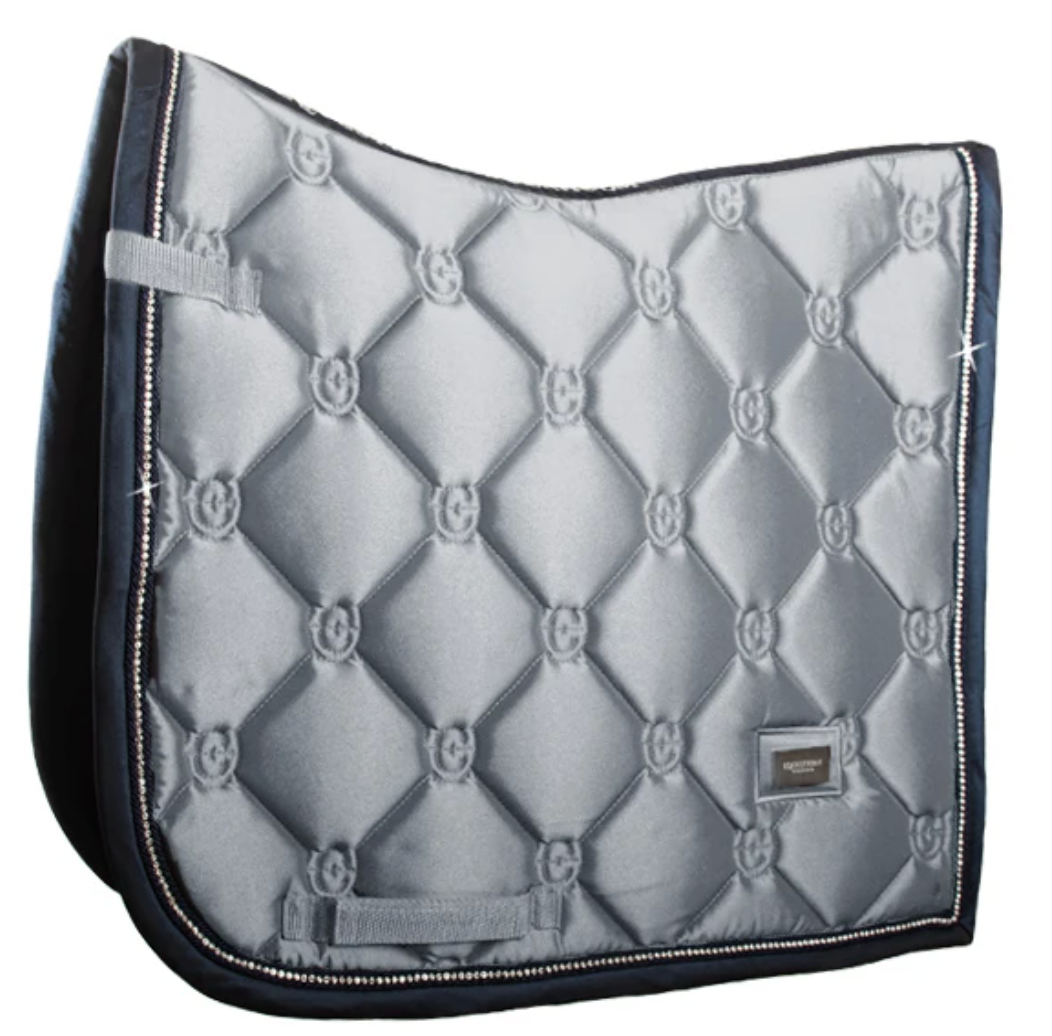 Equestrian Stockholm Dressage Pad Crystal Grey