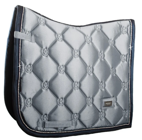 Equestrian Stockholm Dressage Pad Crystal Grey