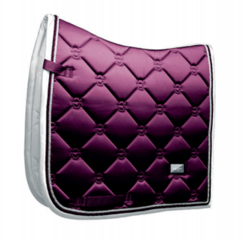 Equestrian Stockholm Dressage Pad Purple White Edge